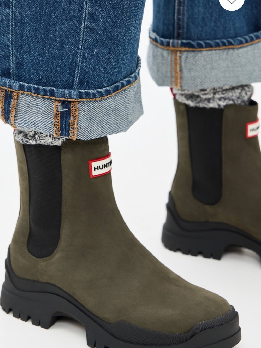 Hunter Olive Chelsea “Winica” Pull-On Boots